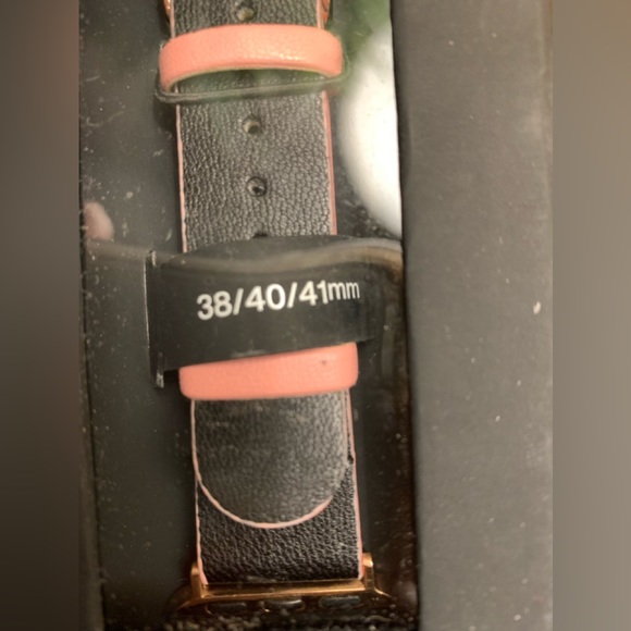 Steve Madden Black Apple Watch Band 38,40,41 - Picture 6 of 7